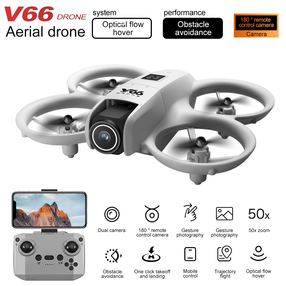 New V66 Mini Drone HD Camera 4 - Rc Helicopter Case reseña y precio