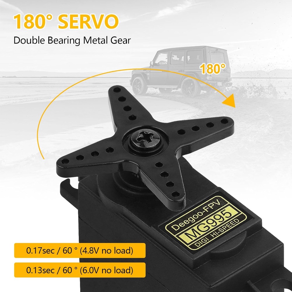 6pcs MG995 55G Micro Servo Mot - Rc Helicopter Mini reseña y precio
