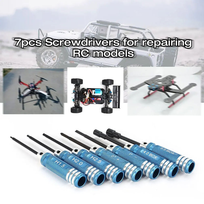 7Pcs 1.5 2.0 2.5mm RC Hex Driv - Rc Helicopter Tool Kit reseña y precio