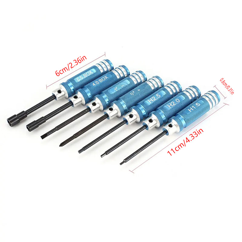 7Pcs 1.5 2.0 2.5mm RC Hex Driv - Rc Helicopter Tool Kit reseña y precio