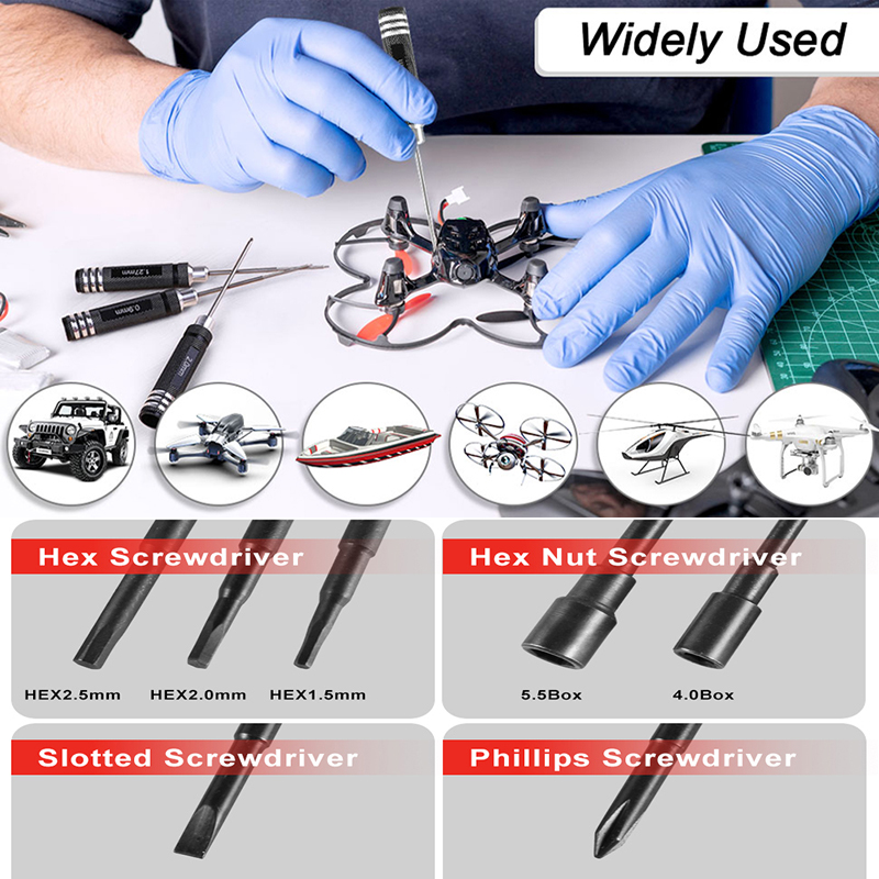 7Pcs 1.5 2.0 2.5mm RC Hex Driv - Rc Helicopter Tool Kit reseña y precio