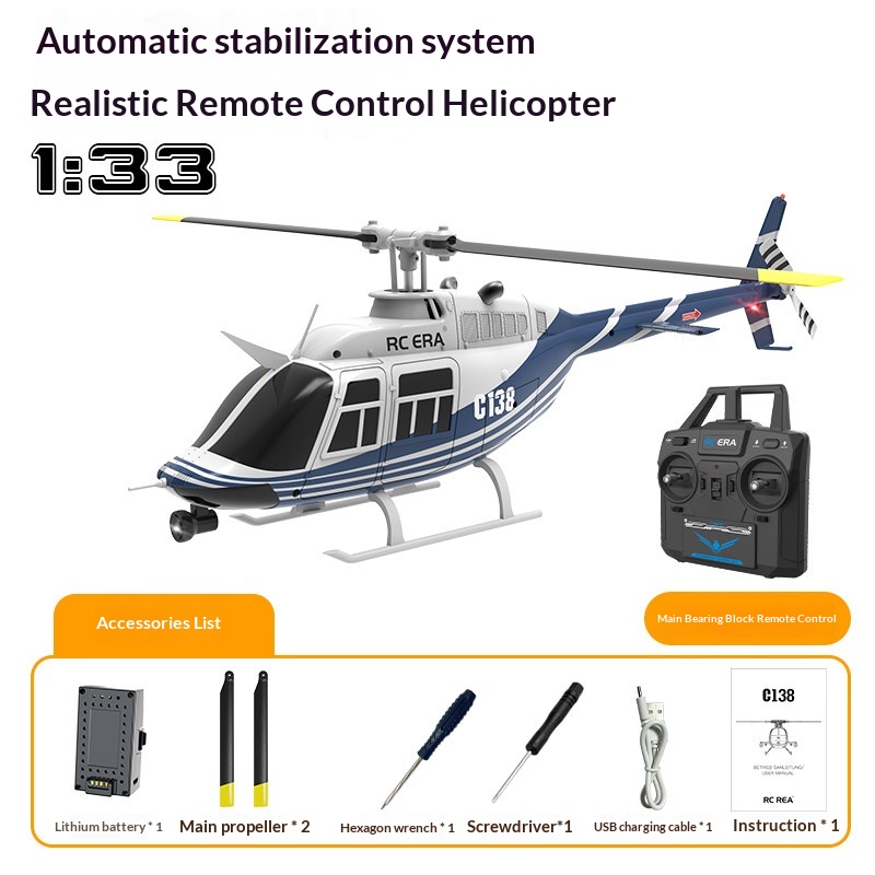 Rc Era C138 Bell 206 Rc Helico - Rc Helicopter Single Rotor reseña y precio