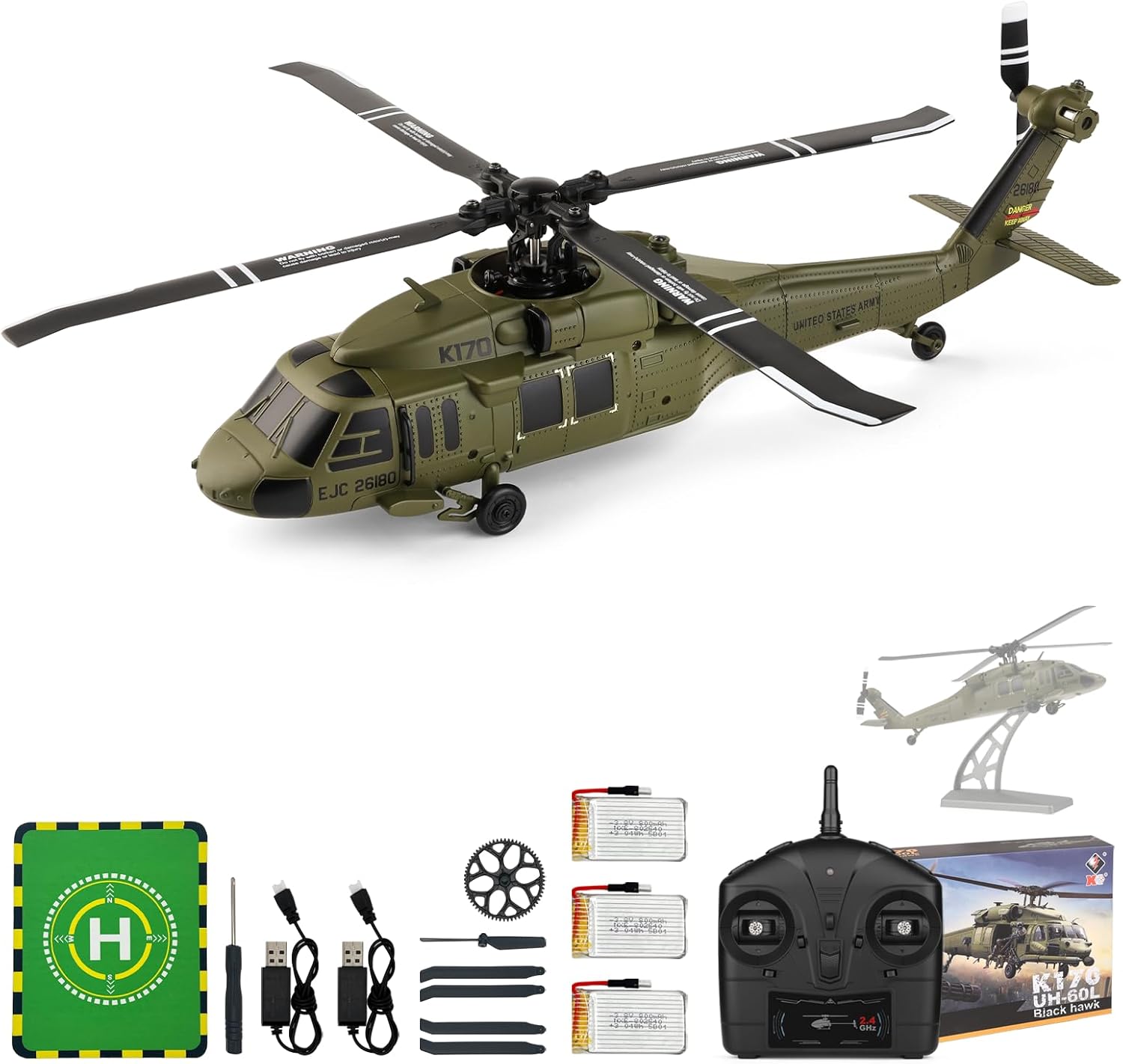 WLtoys K170 Brushless 4-CH RC  - Rc Helicopter Gyro reseña y precio