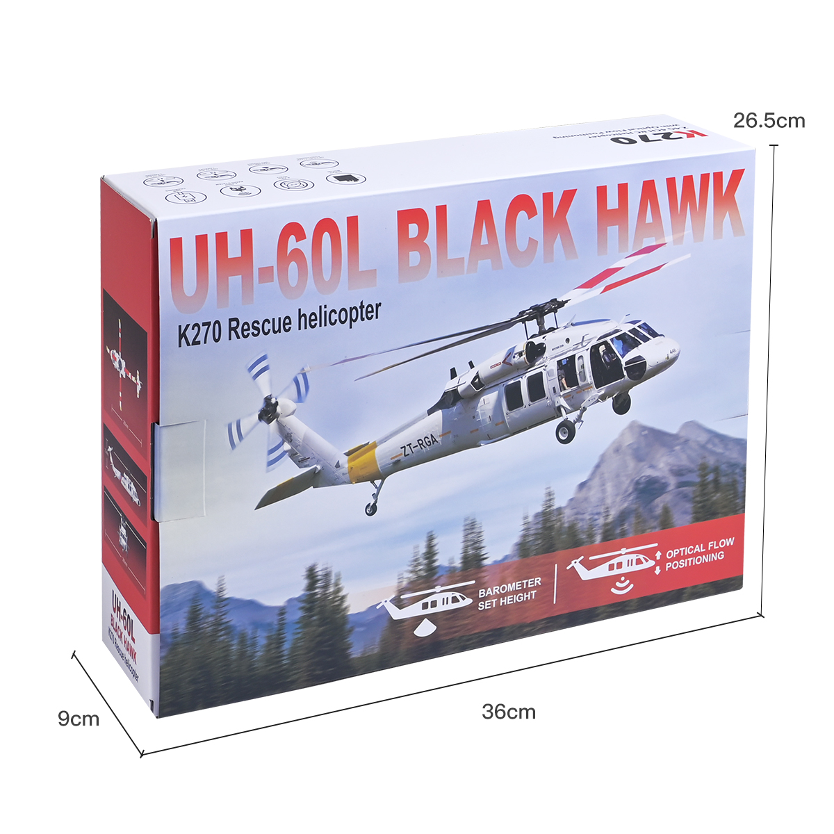 WLtoys K170 K270 UH-60L Brushl - Rc Helicopter Gyro reseña y precio