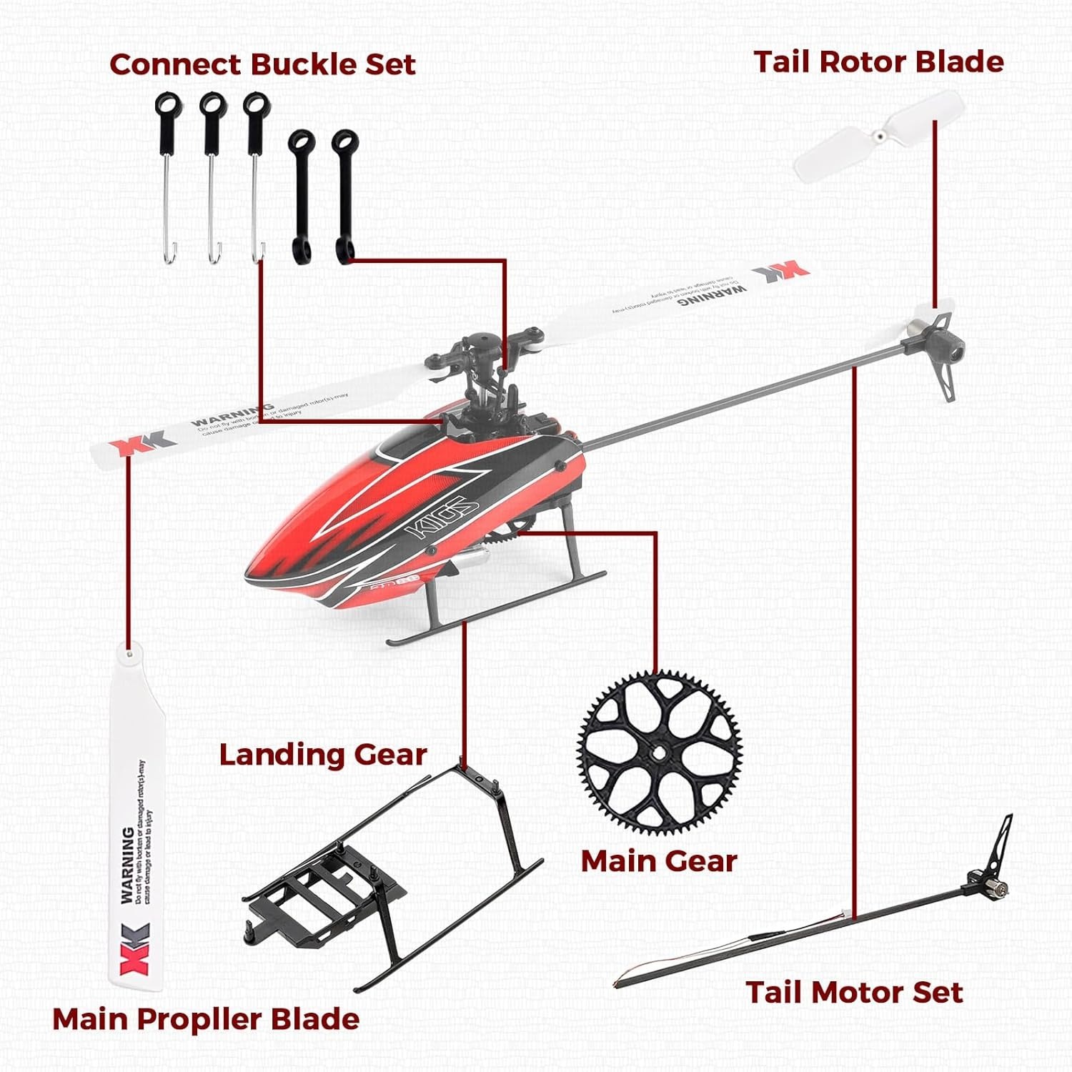 Spare Accessory Kit, Compatibl - Rc Helicopter Blade reseña y precio