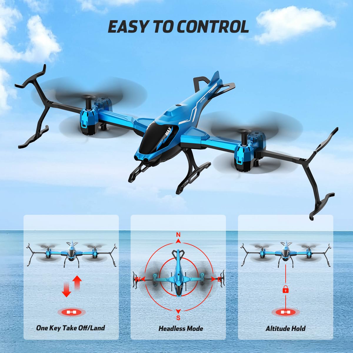 VATOS Super All in 1 Remote Co - Rc Helicopter Case reseña y precio