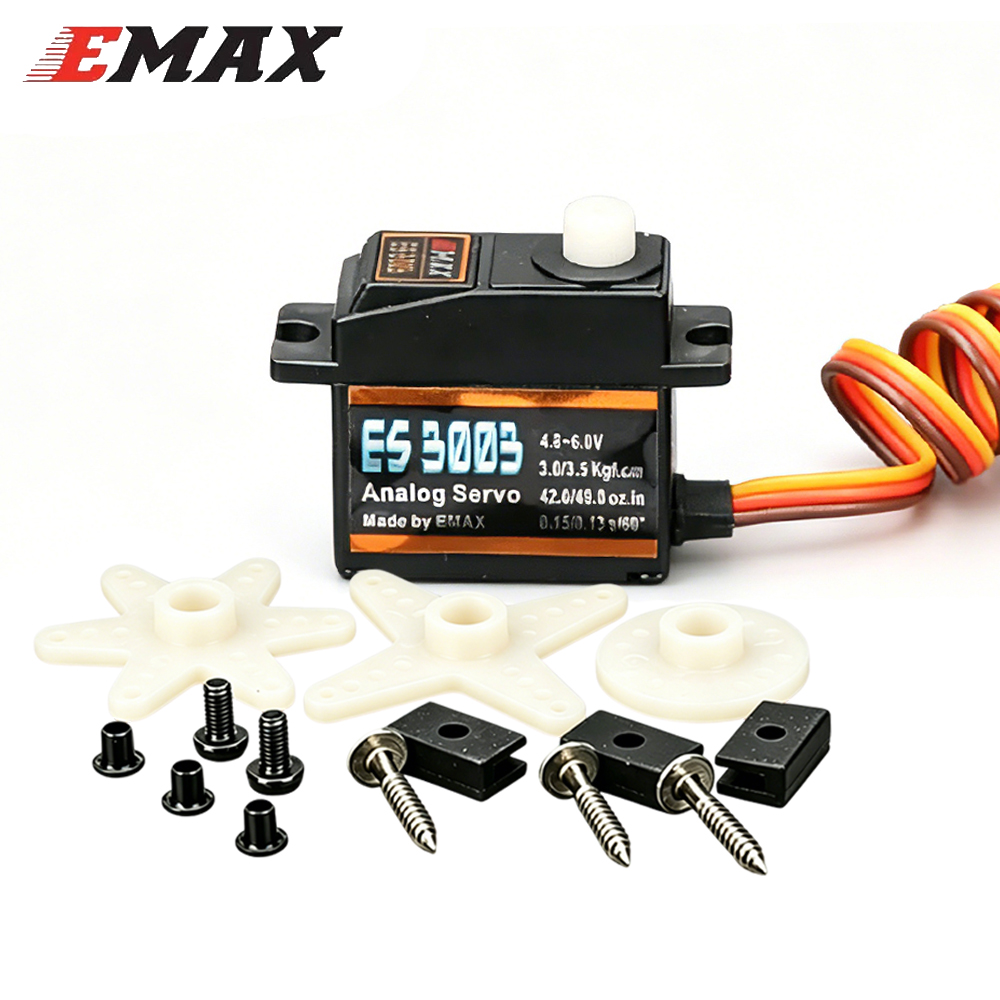 8pcs/lot Emax ES3003 4.8V-6.0V - Rc Helicopter Servo reseña y precio