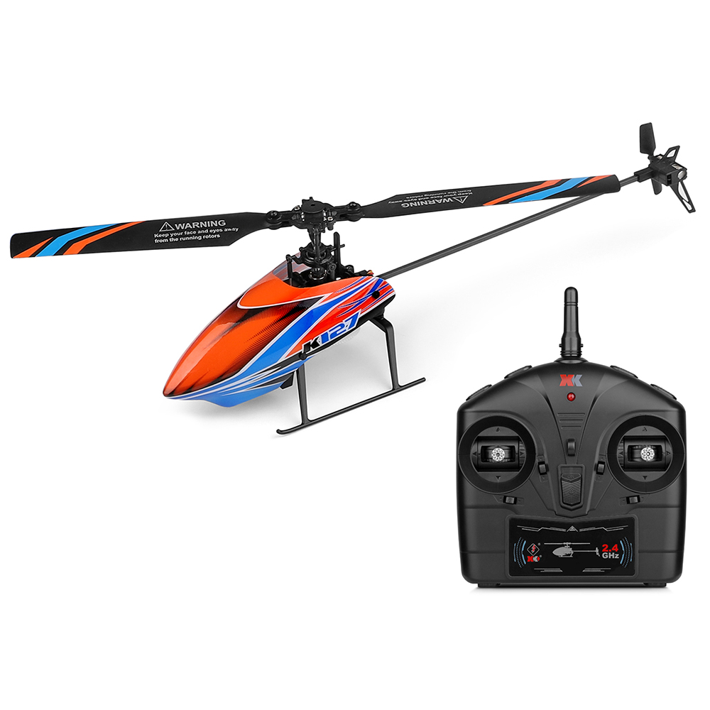 WLtoys XK K127 2.4G 4CH 6-Aixs - Rc Helicopter Single Rotor reseña y precio