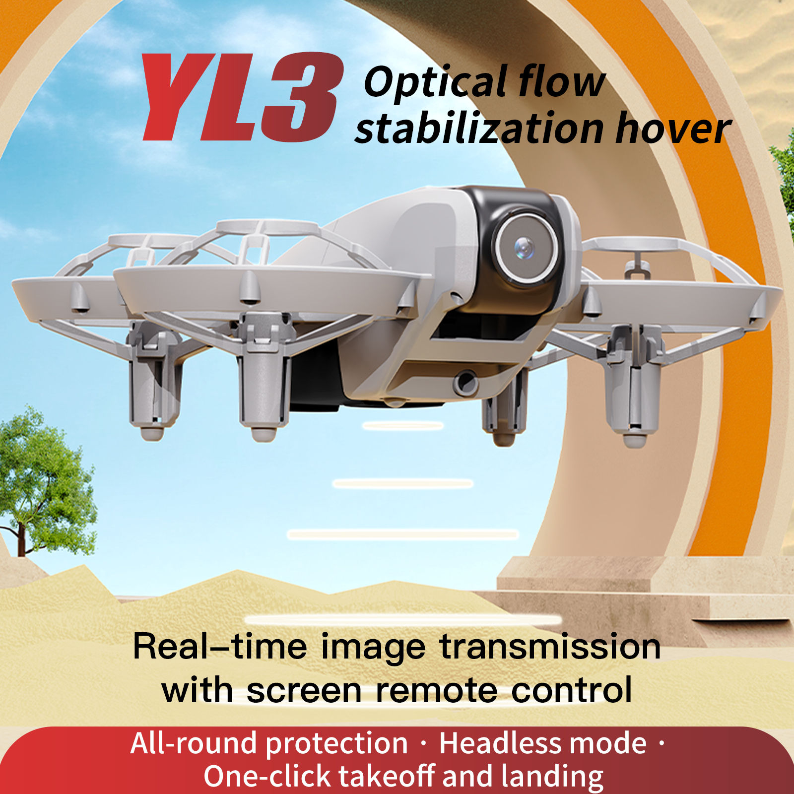 YL3 Remote-Controlled Drone wi - Rc Helicopter Case reseña y precio