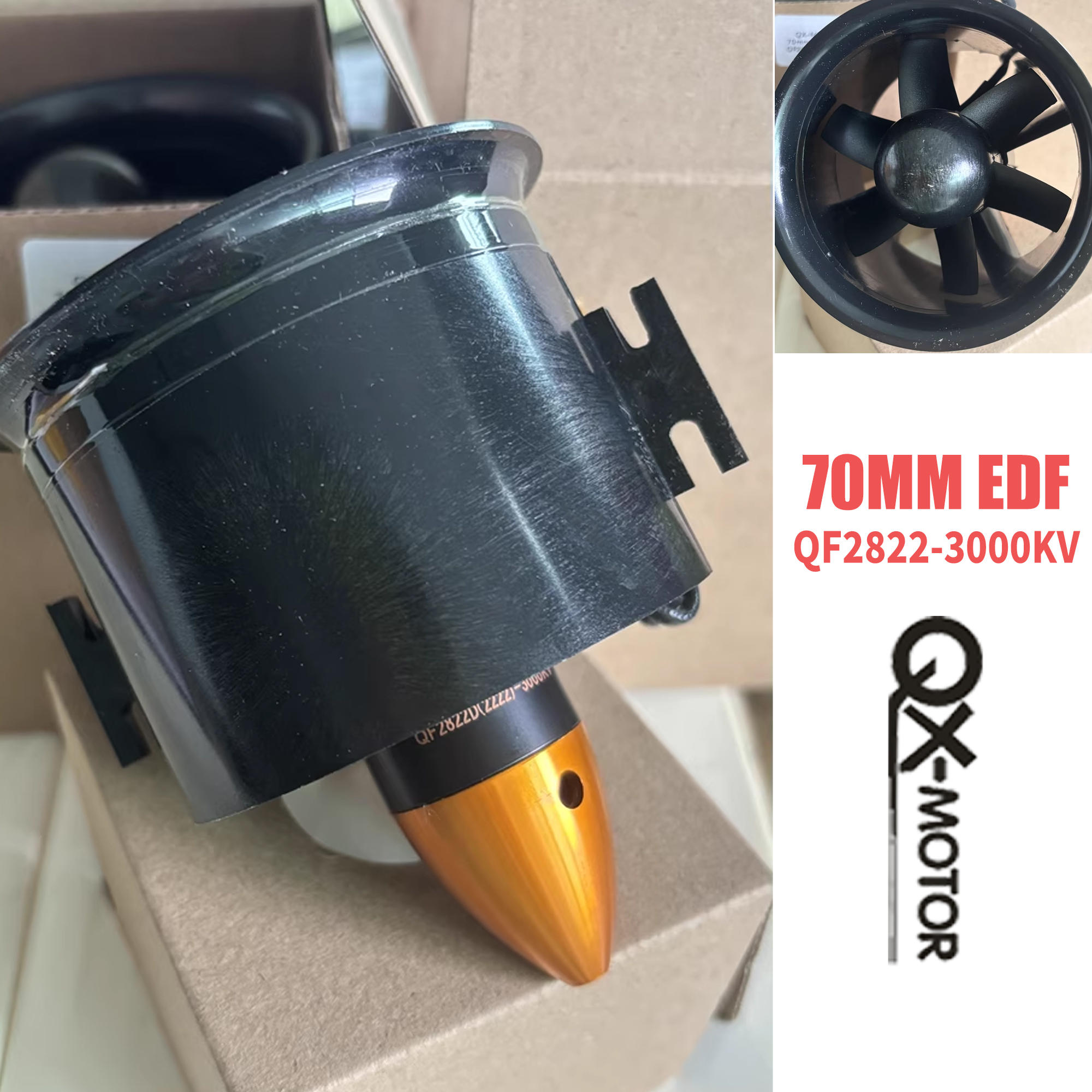 QX-MOTOR QF2822 3000KV 70mm ED - Rc Helicopter Blade reseña y precio