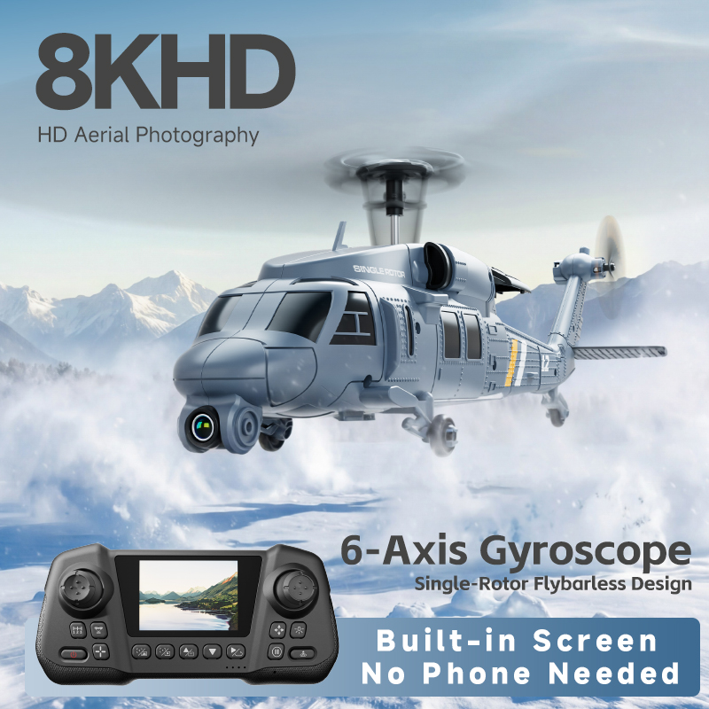 4DRC L2 RC Apache Military Fig - Rc Helicopter Single Rotor reseña y precio