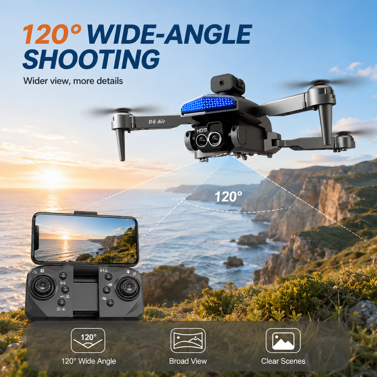 ZNLYRION D6 Air Foldable RC Dr - Rc Helicopter Bag reseña y precio