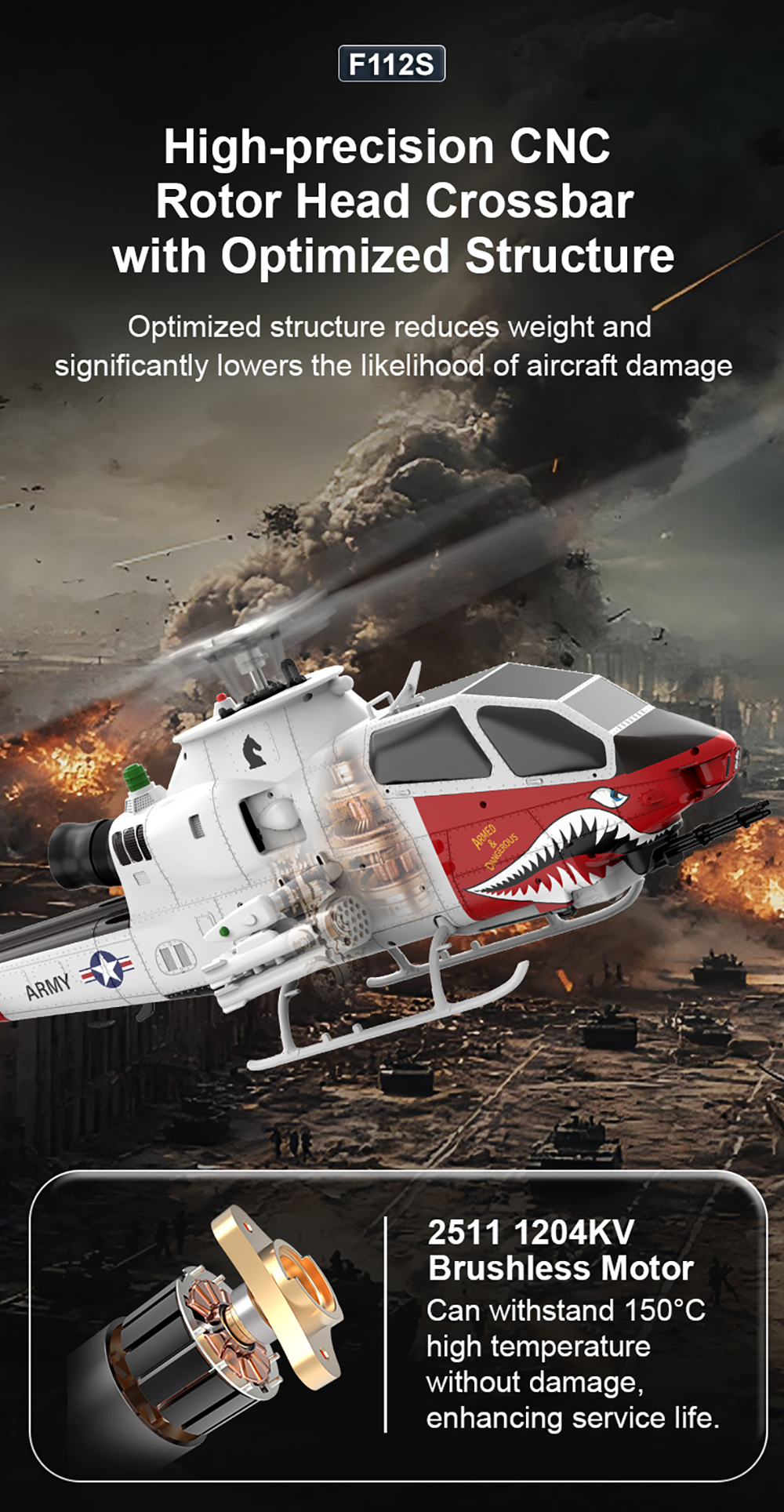 YUXIANG RC Helicopter F112S 9C - Rc Helicopter Gyro reseña y precio