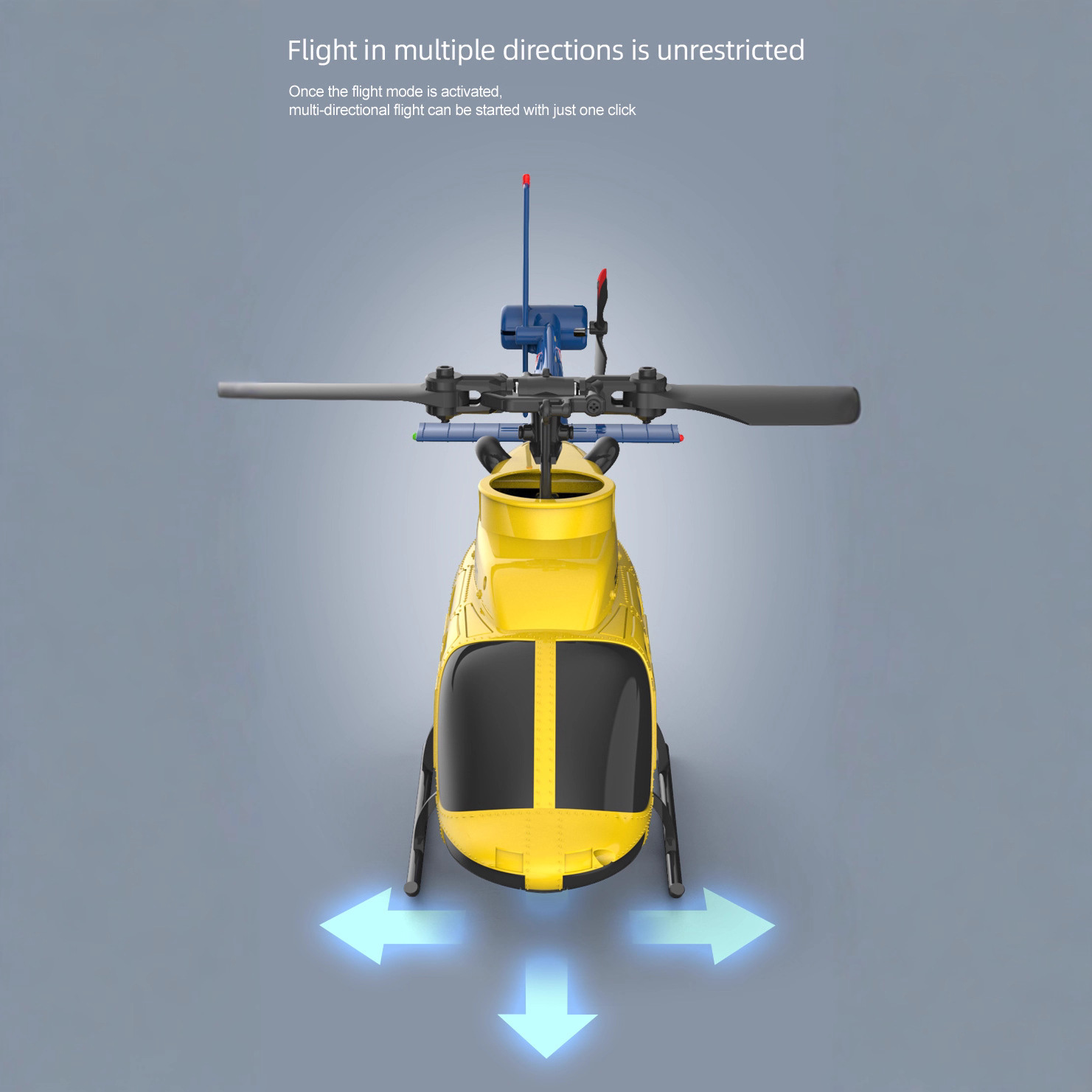 A60 1/42 Scale Bell 206 RC Hel - Rc Helicopter Single Rotor reseña y precio