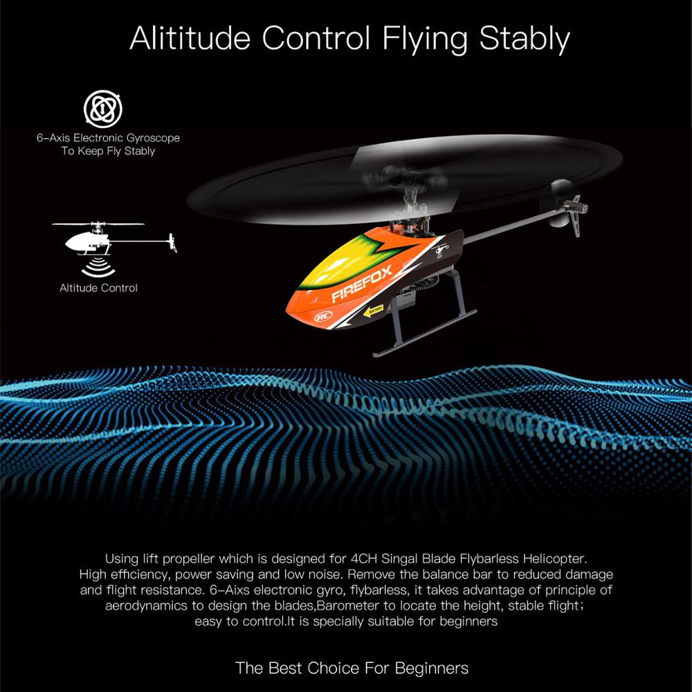 Single-Rotor Flybarless RC Hel - Rc Helicopter Single Rotor reseña y precio