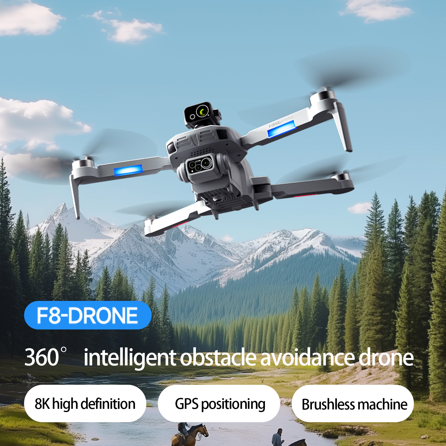 F8 MAX GPS Drone Professional  - Rc Helicopter Electric reseña y precio