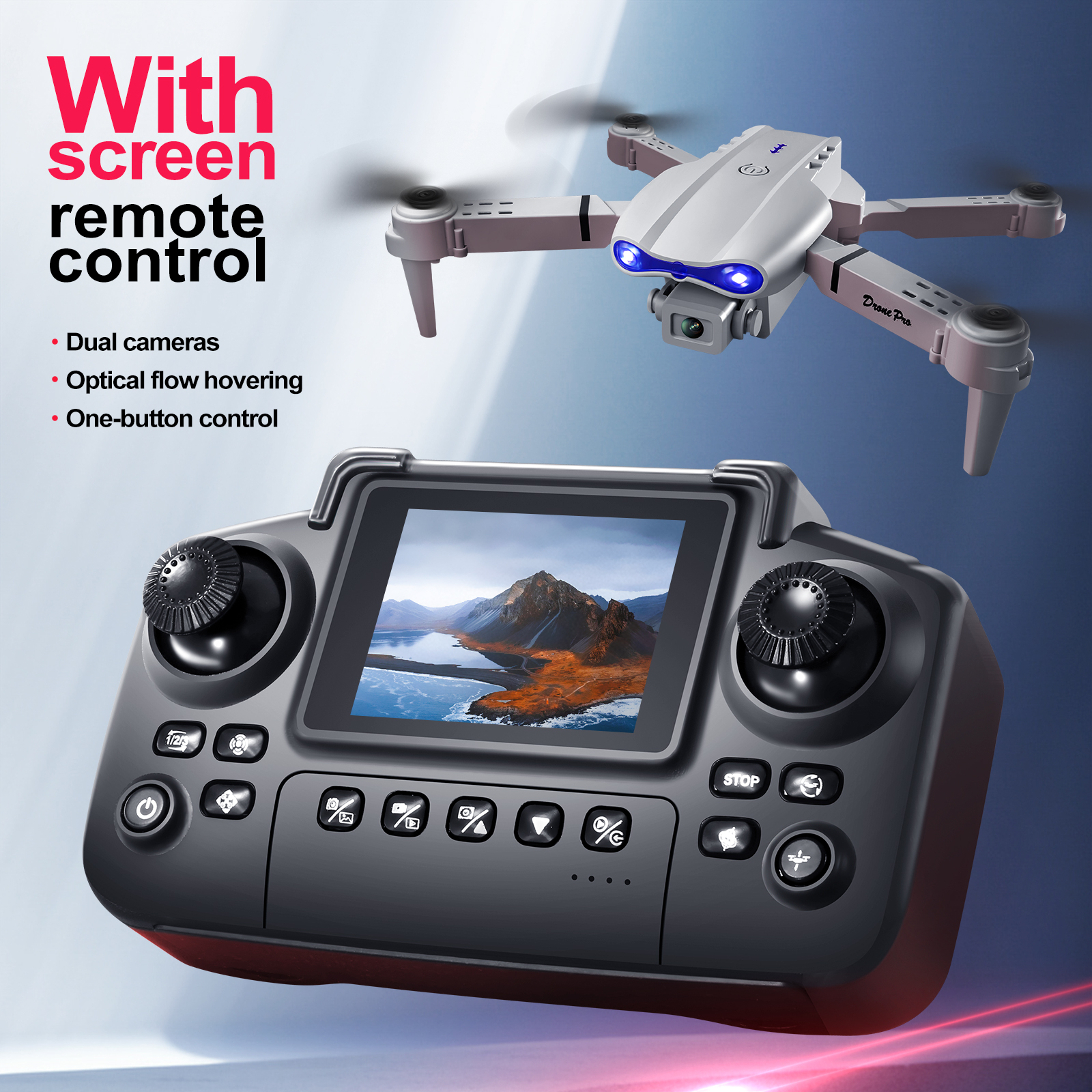 2025 New E88 E99 Upgraded Dron - Rc Helicopter Case reseña y precio
