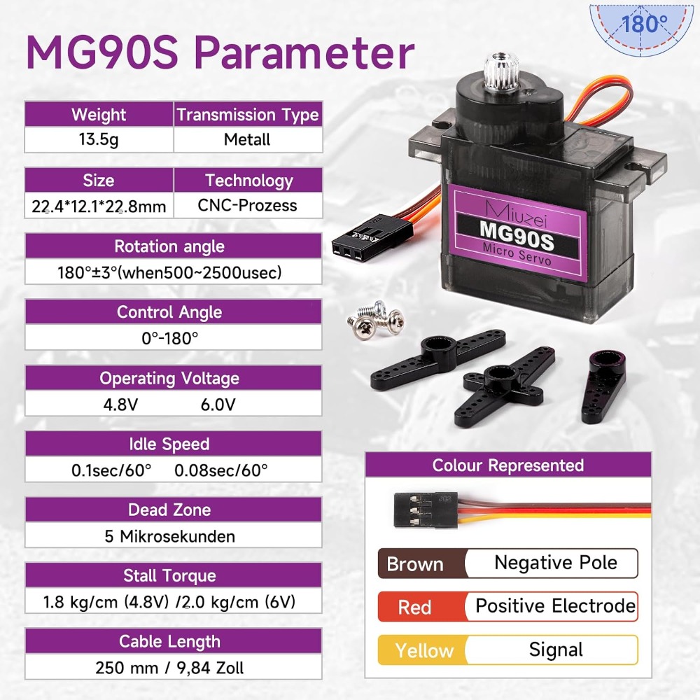 9G Micro Servo Motor Metal Gea - Rc Helicopter Mini reseña y precio
