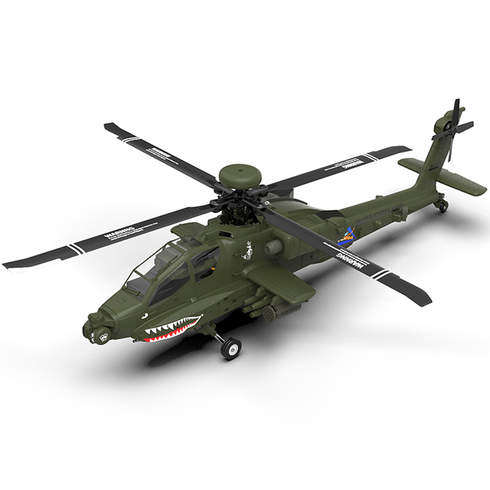 YXZNRC F11 AH-64D Apache RC He - Rc Helicopter Gyro reseña y precio